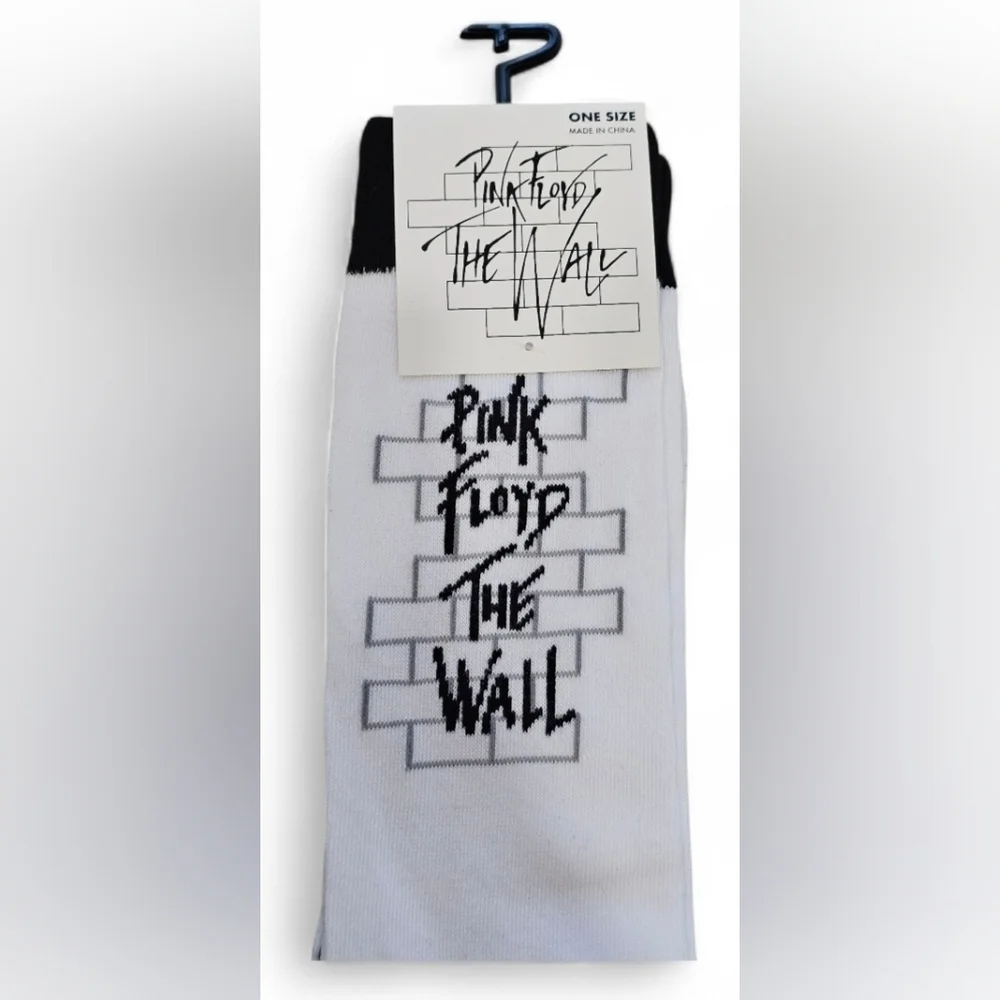 Pink Floyd The Wall Black and White Adult Socks. New - Picture 2 of 3